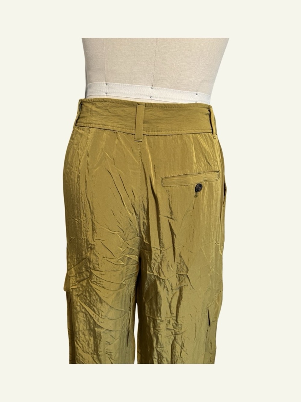 Madewell Olive Wide-Leg Trousers - Picture 4 of 6
